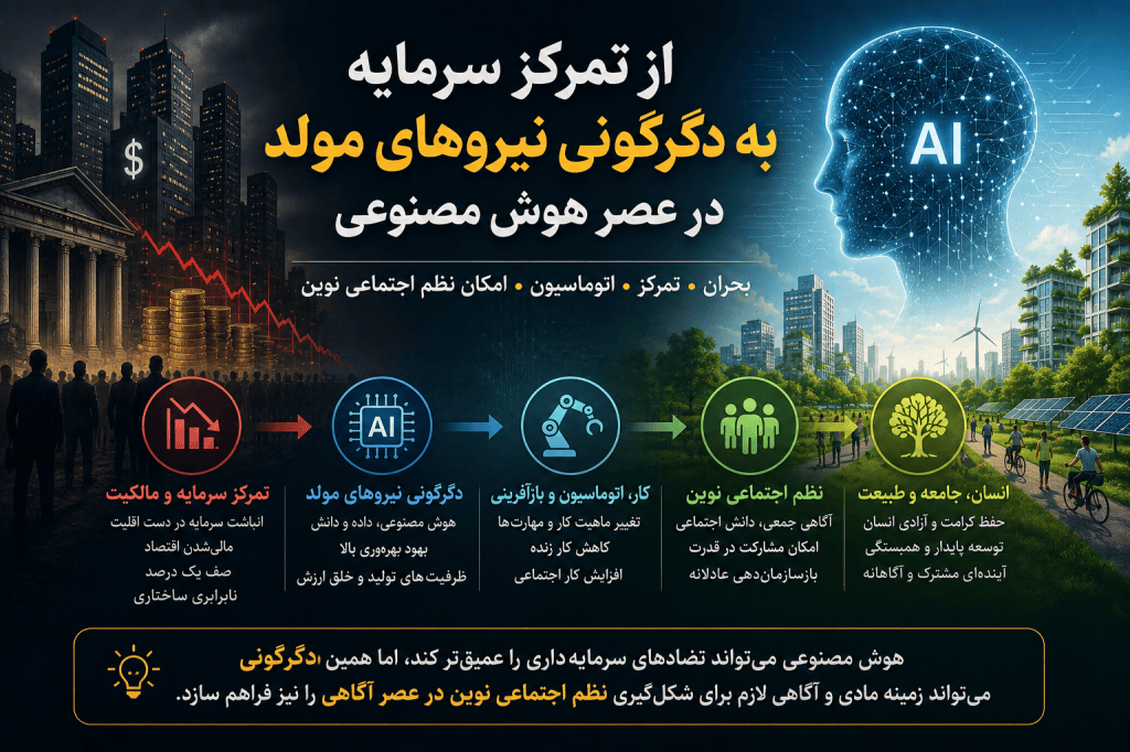 بحران ساختاری سرمایهداری آمریکا در عصر هوش مصنوعی؛ از تمرکز سرمایه تا امکان نظم اجتماعی نوین
