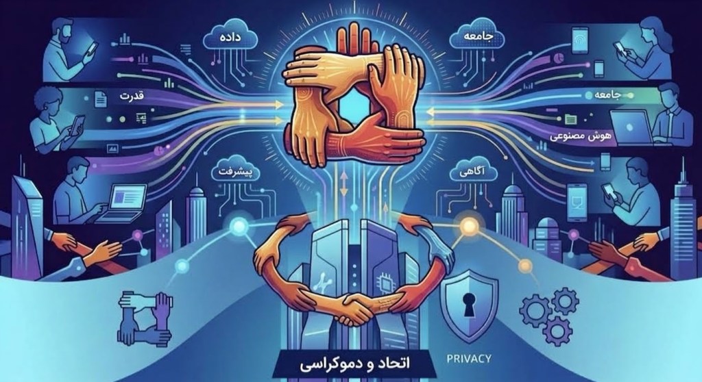 هوش مصنوعی، داده، جامعه، آگاهی، قدرت، حریم خصوصی، اتحاد و دموکراسی